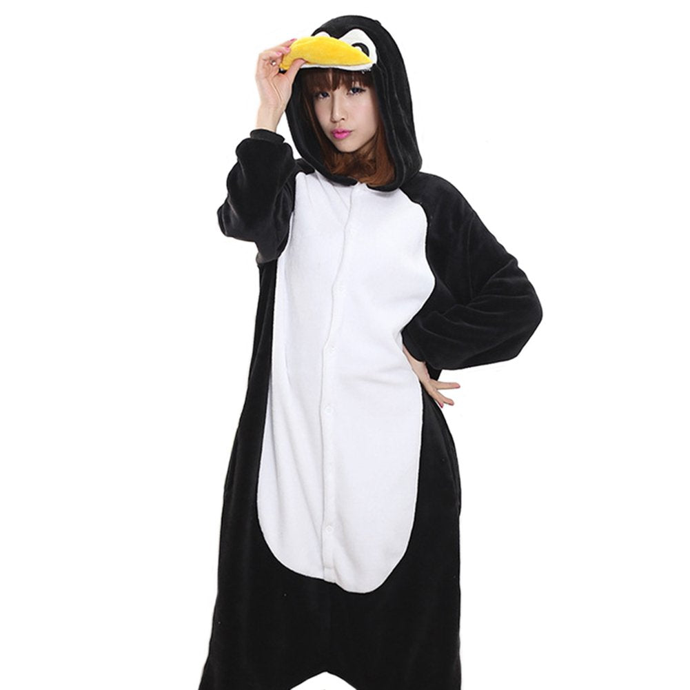 Afoxsos Women's Adult Pajamas Cosplay Onesie Sleepwear Penguin