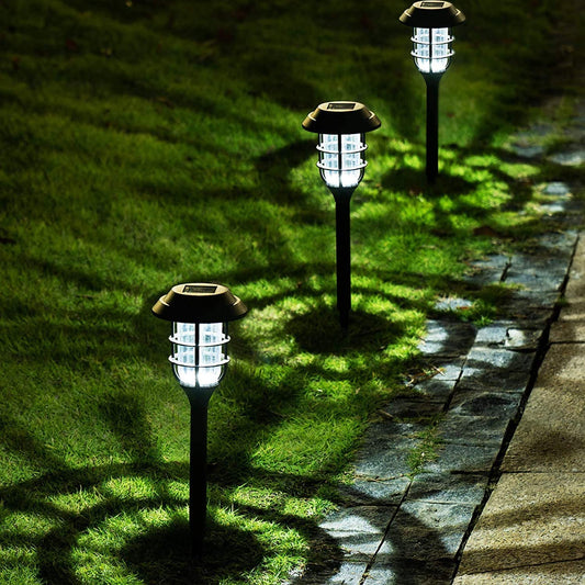 8 Pack Solar Pathway Lights Outdoor, Solar Powered Garden Lights, Waterproof Led Path Lights for Patio, Lawn, Yard, and Landscape