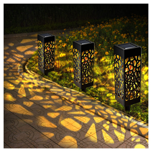 Solar Pathway Lights Outdoor, Solar Garden Lights, Waterproof LED Solar Landscape Lights Outdoor Auto On/Off for Garden Lamps for Patio, Lawn, and Yard