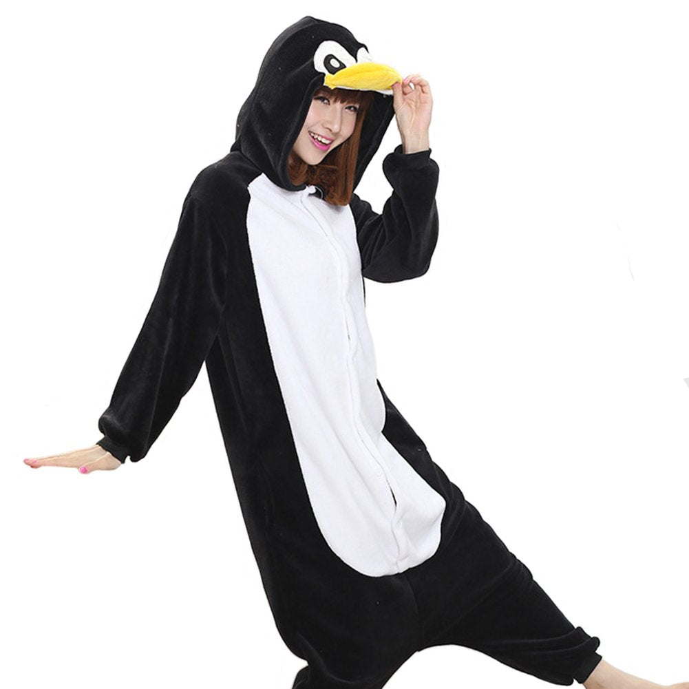 Afoxsos Women's Adult Pajamas Cosplay Onesie Sleepwear Penguin