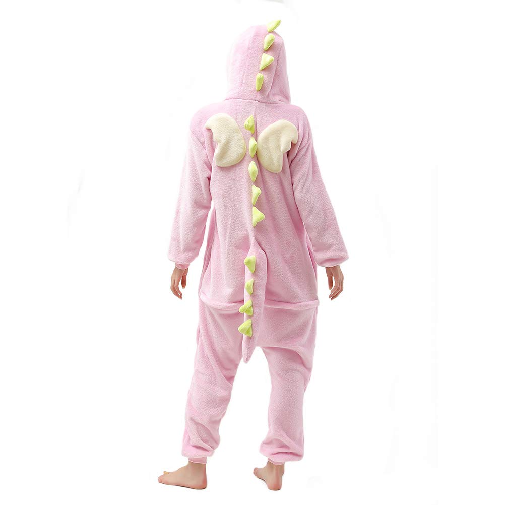 Afoxsos Adult Animal Pajamas Costume - Plush One Piece Cosplay Dinosaur Onesies Costume